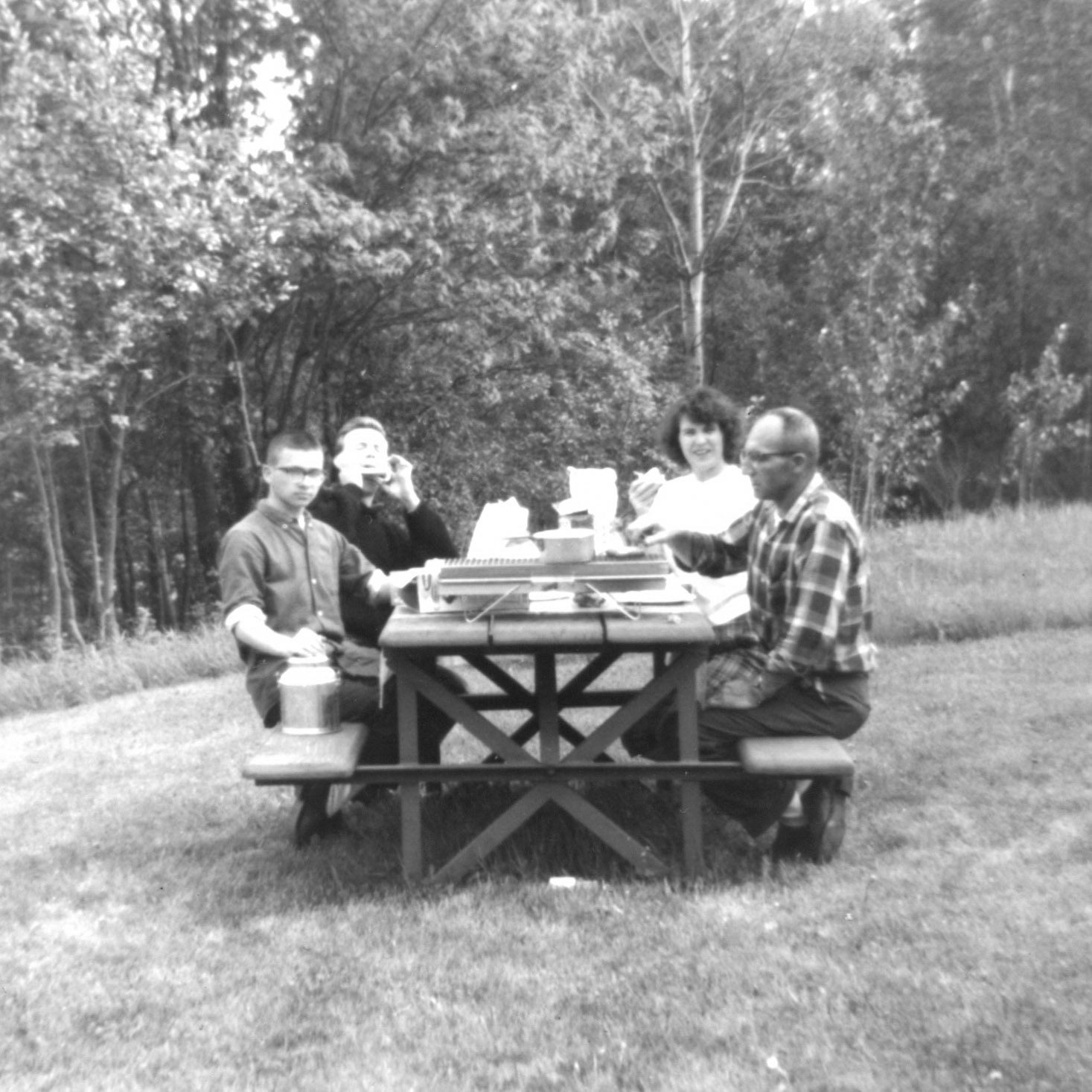 "Johnny, Eryl, Mom and Dad - 1963"