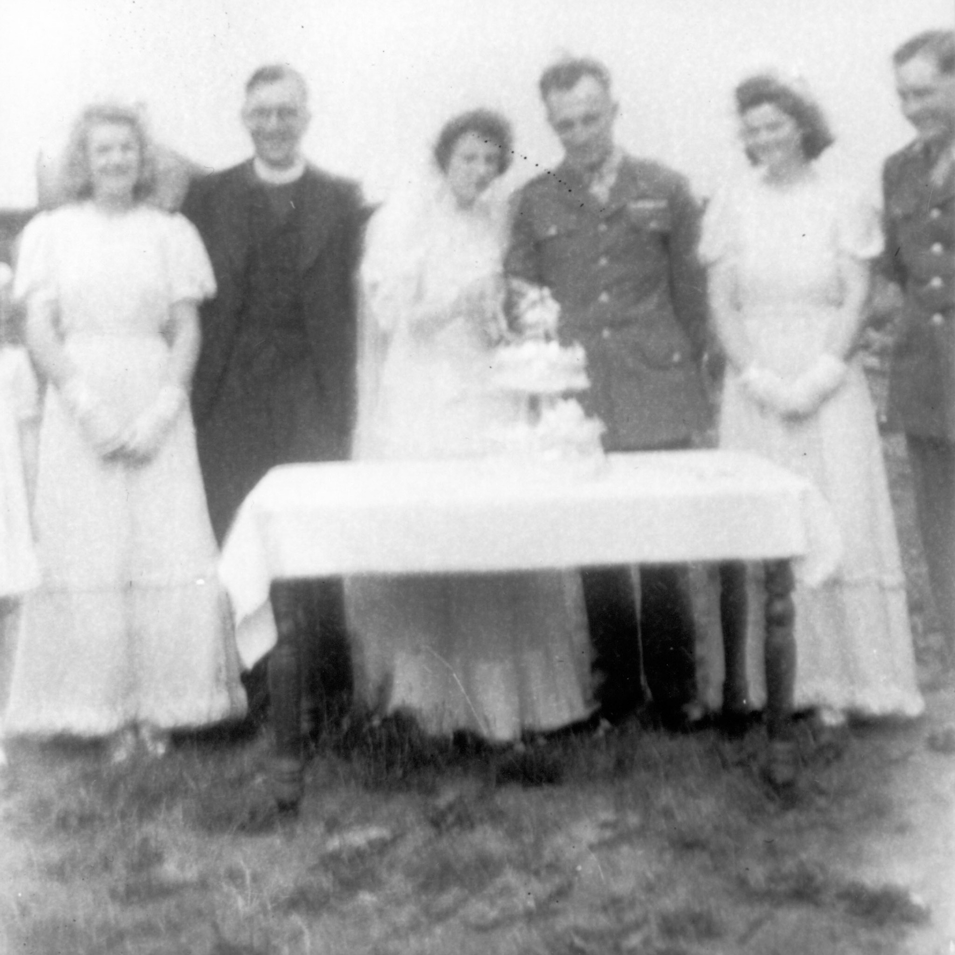 Grace and John's wedding reception?  James Granbrell on the right