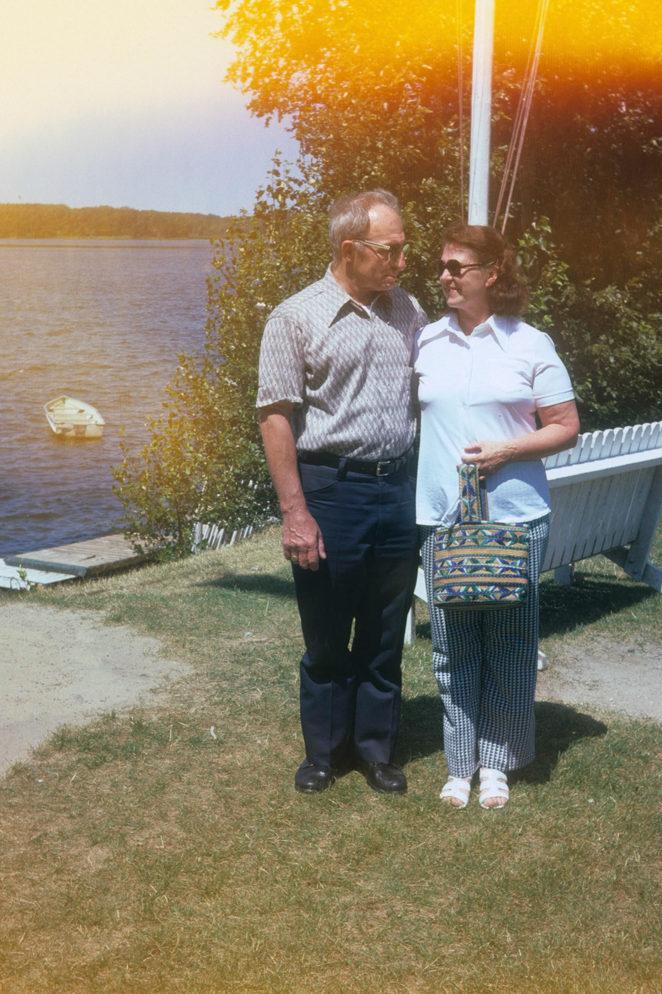 Mom & Dad & Joyce at Camp Mishawaka July 16 '75