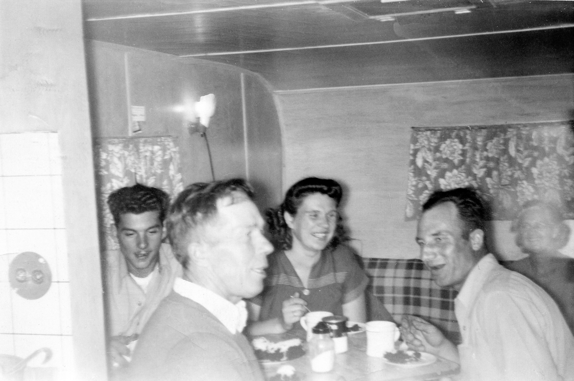 "Taken in a friends trailer house - Sept 1950"