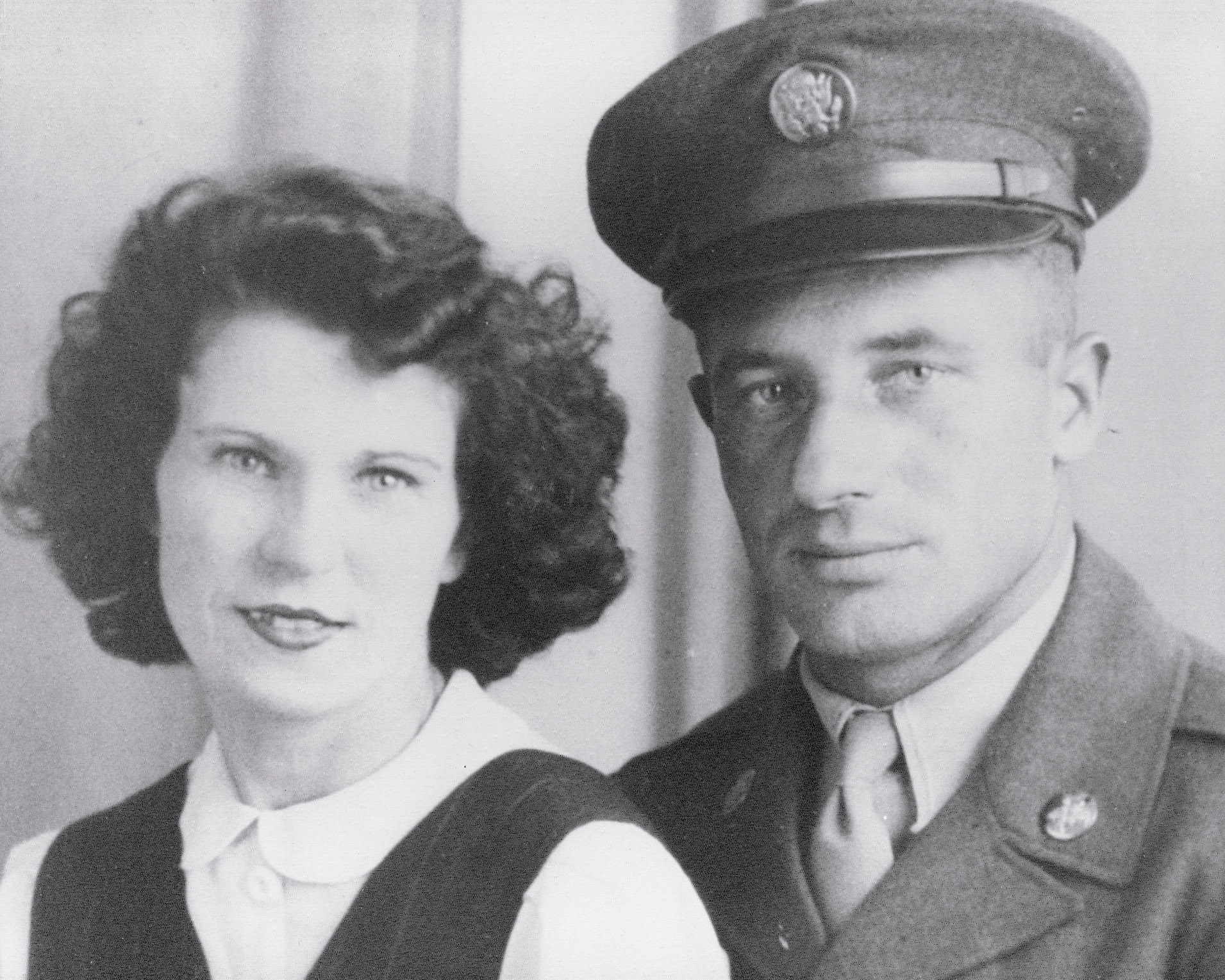 "Grace and John Orrison taken in London, England / August 14th 1945"