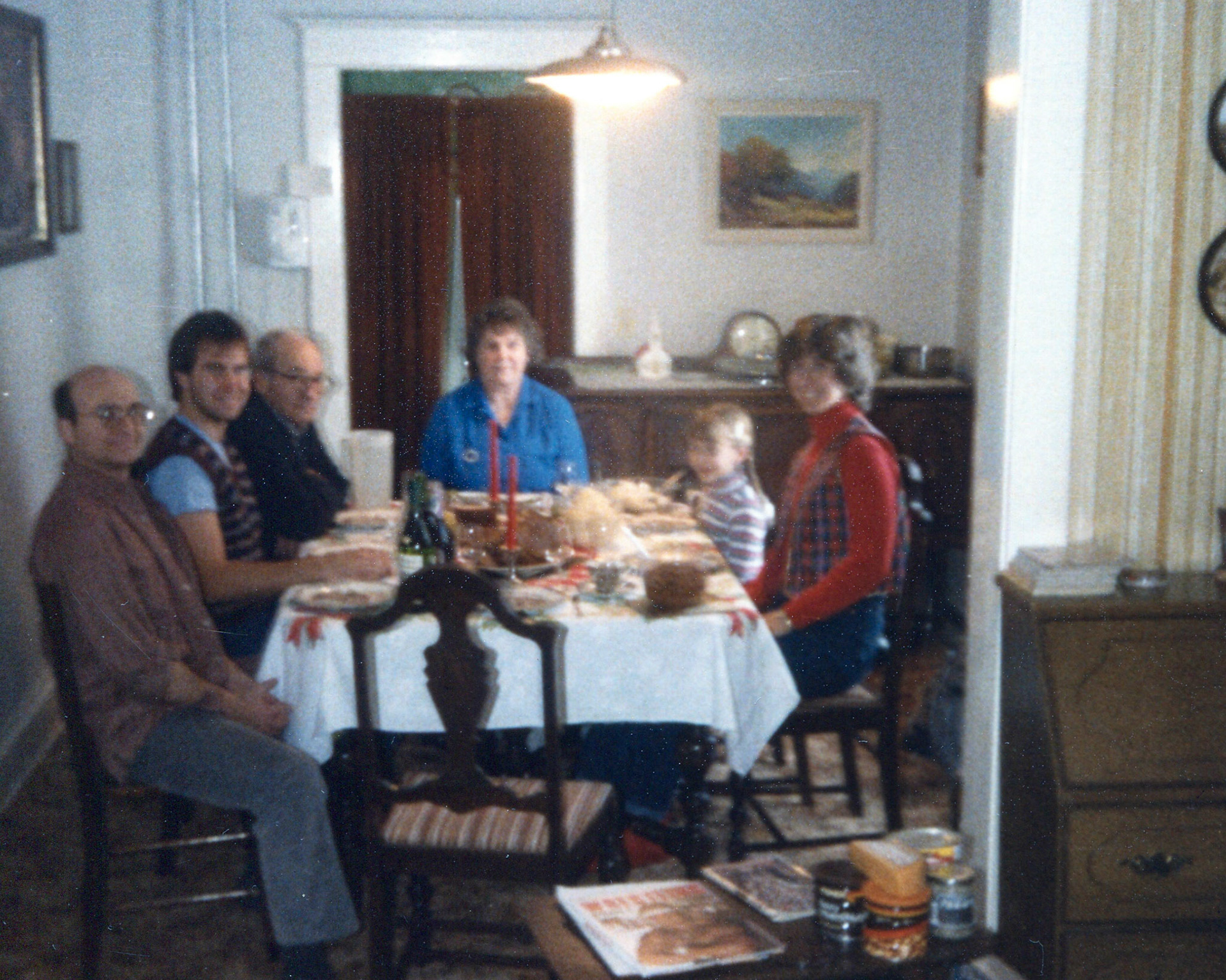 "Dec. 25, '85 - Xmas Dinner"
