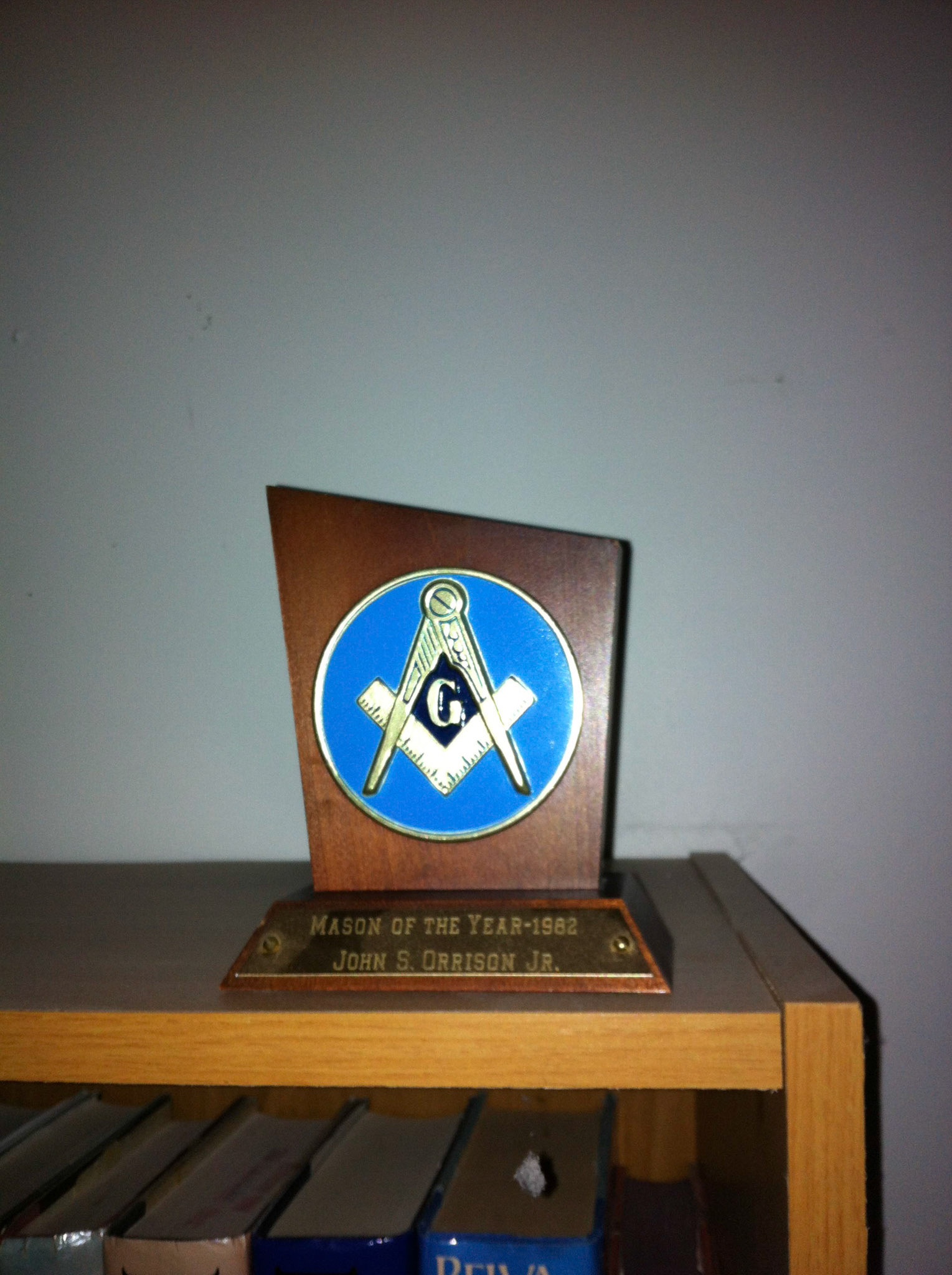 Mason of the Year 1982 - John S. Orrison Jr.