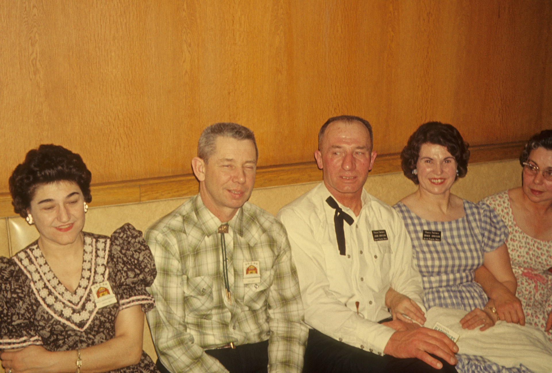Jun 1964 - Square Dancing; Silvia and Jack Kent - Joyce adds: Probably taken in the top floor of the Grand Rapids Town Hall