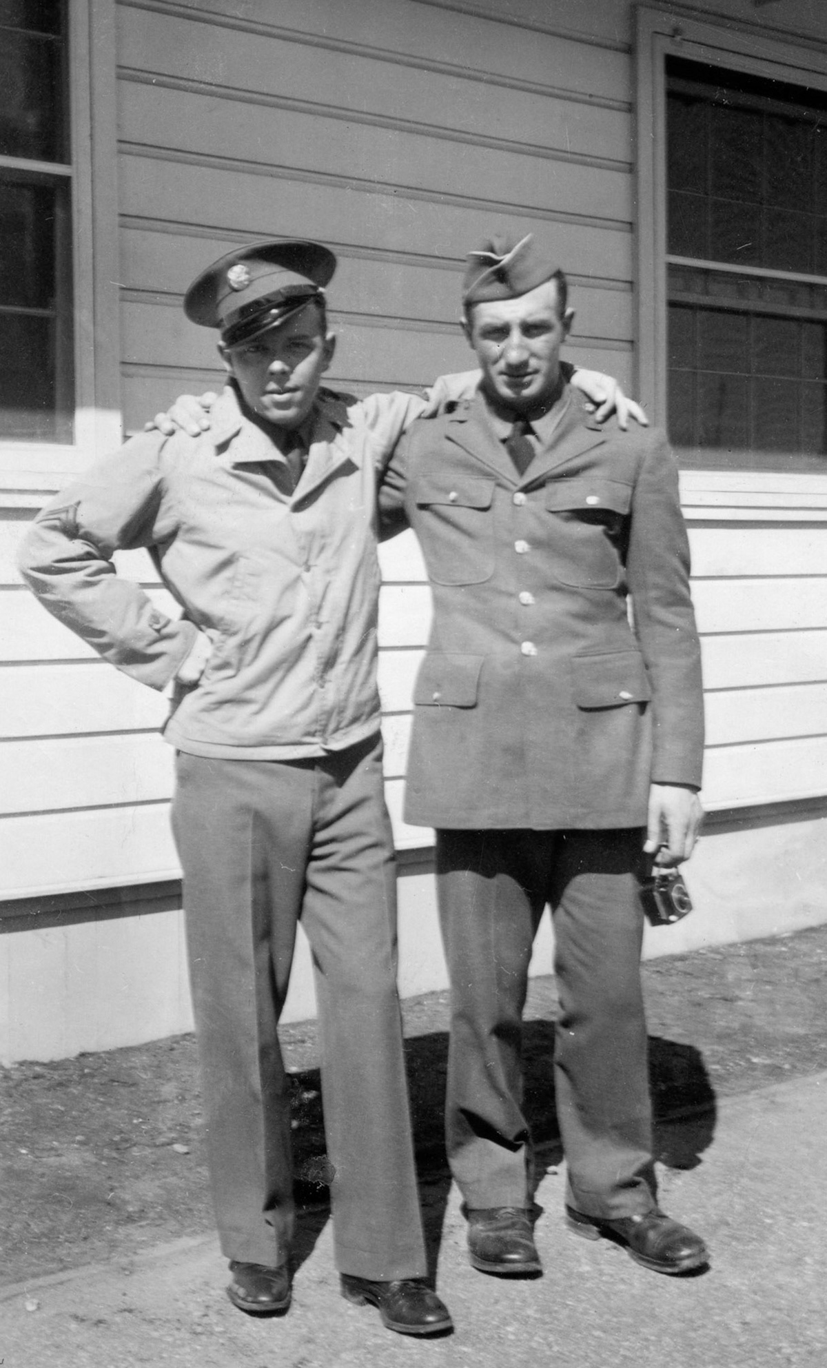 "John Orrison on the right - 1944"