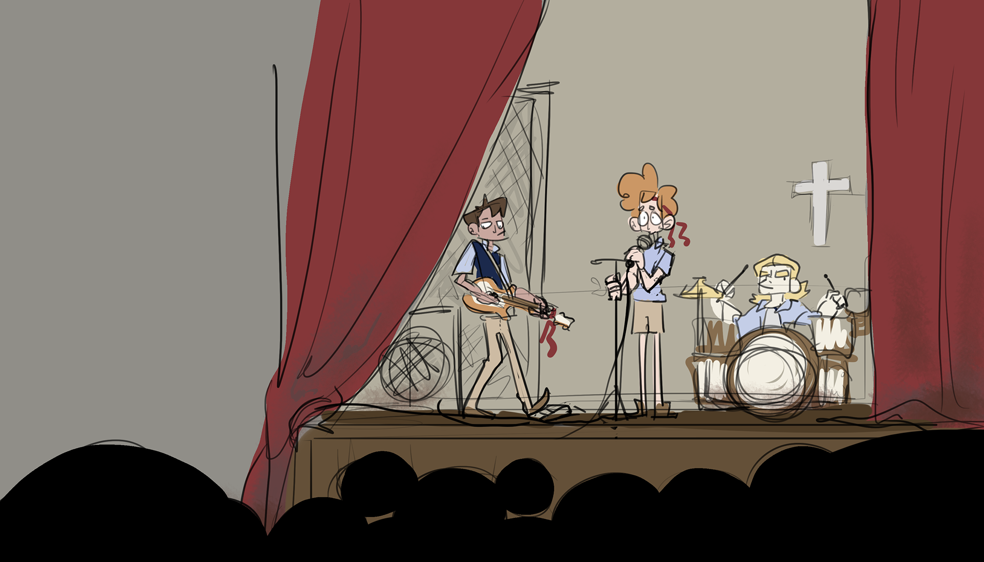 Pre-production art by @grosepy