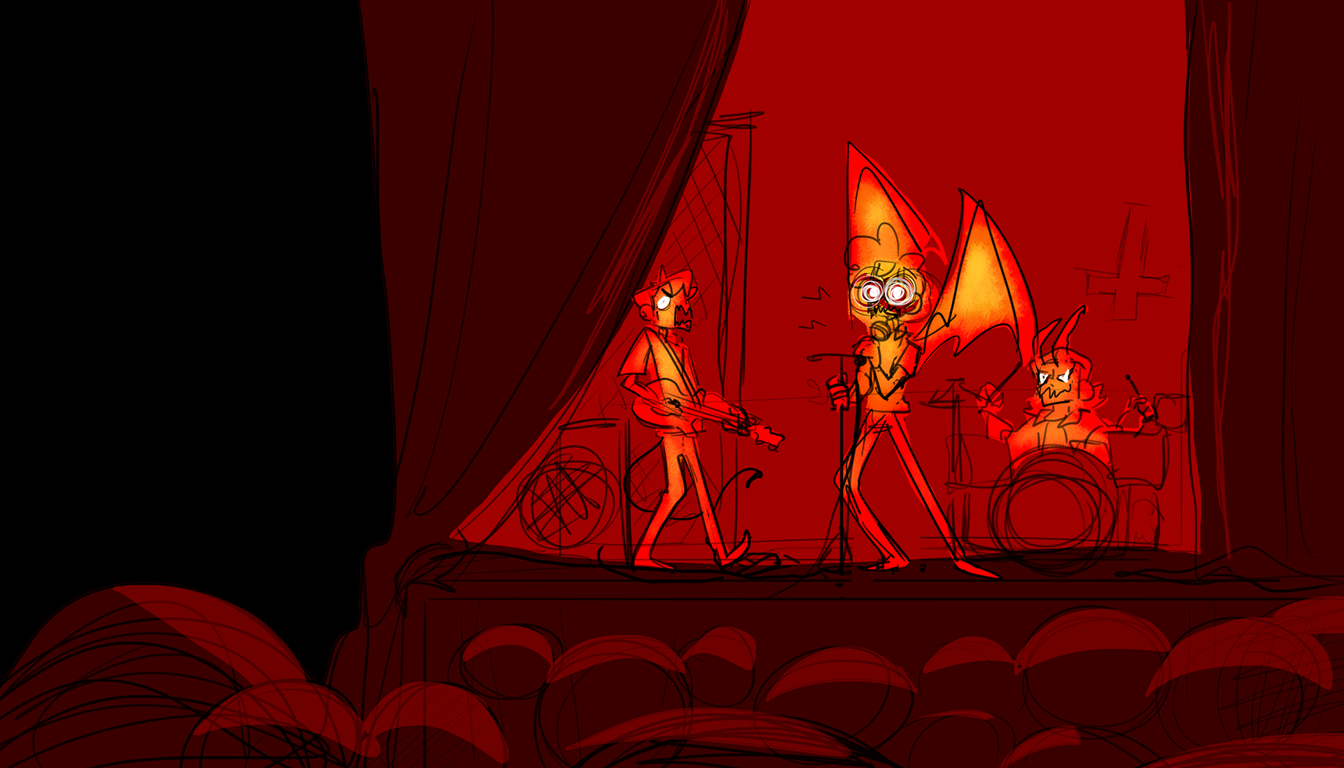 Pre-production art by @grosepy