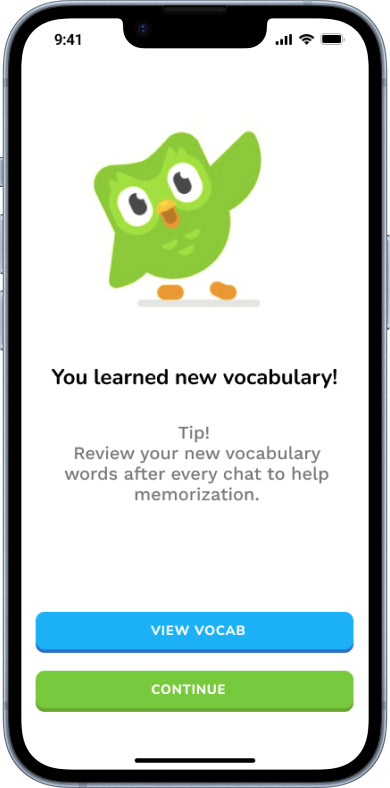 New Vocab Learned