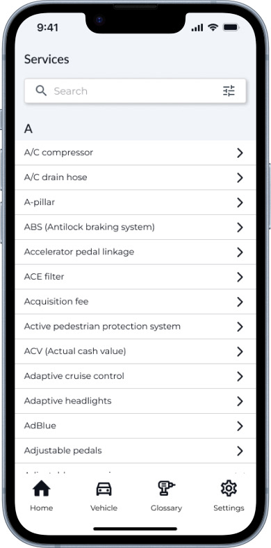 Services Glossary