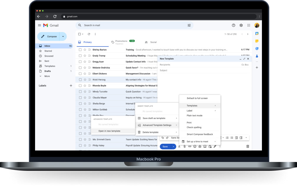 Advanced Template Navigation