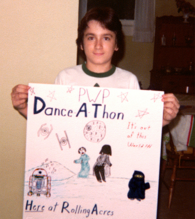 A Star Wars-themed poster that I drew in seventh grade