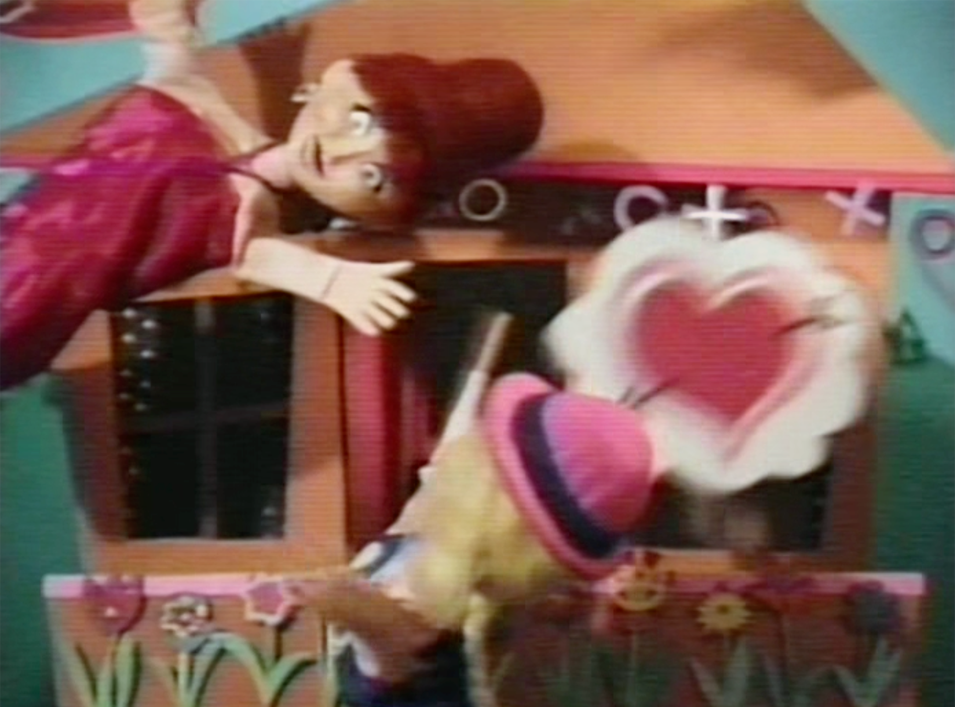 A still of one of the outtakes from the video