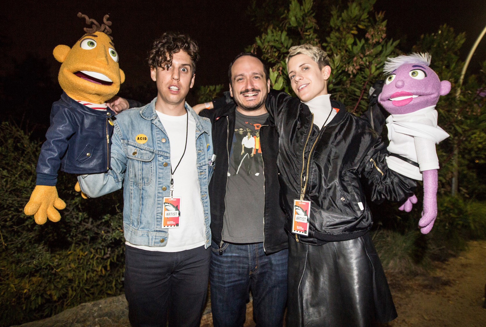 Jona, me, and Claire with their muppet alter egos