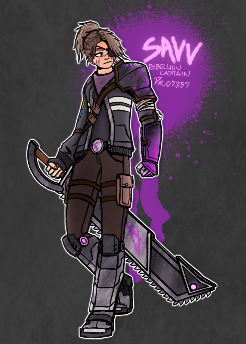 Character Design Illustration Series: Savv (Procreate, 2023)