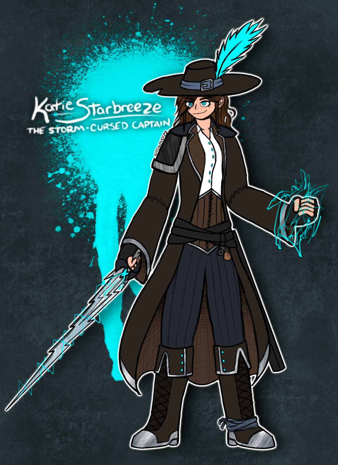 Character Design Illustration Series: Katie (Procreate, 2023)