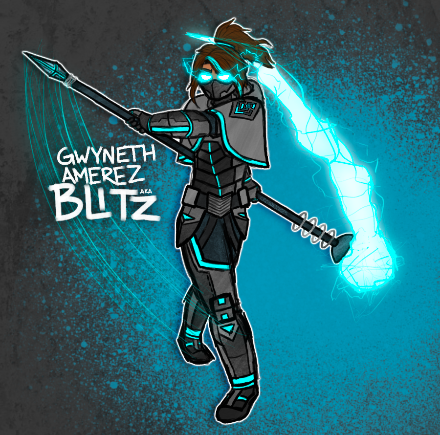 Character Design Illustration Series: Blitz (Procreate, 2023)