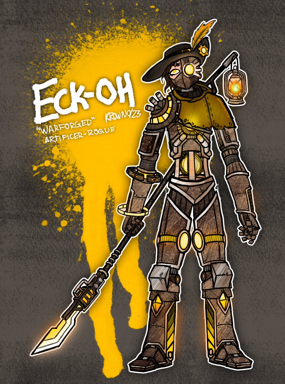 Character Design Illustration Series: Eck-Oh (Procreate, 2023)