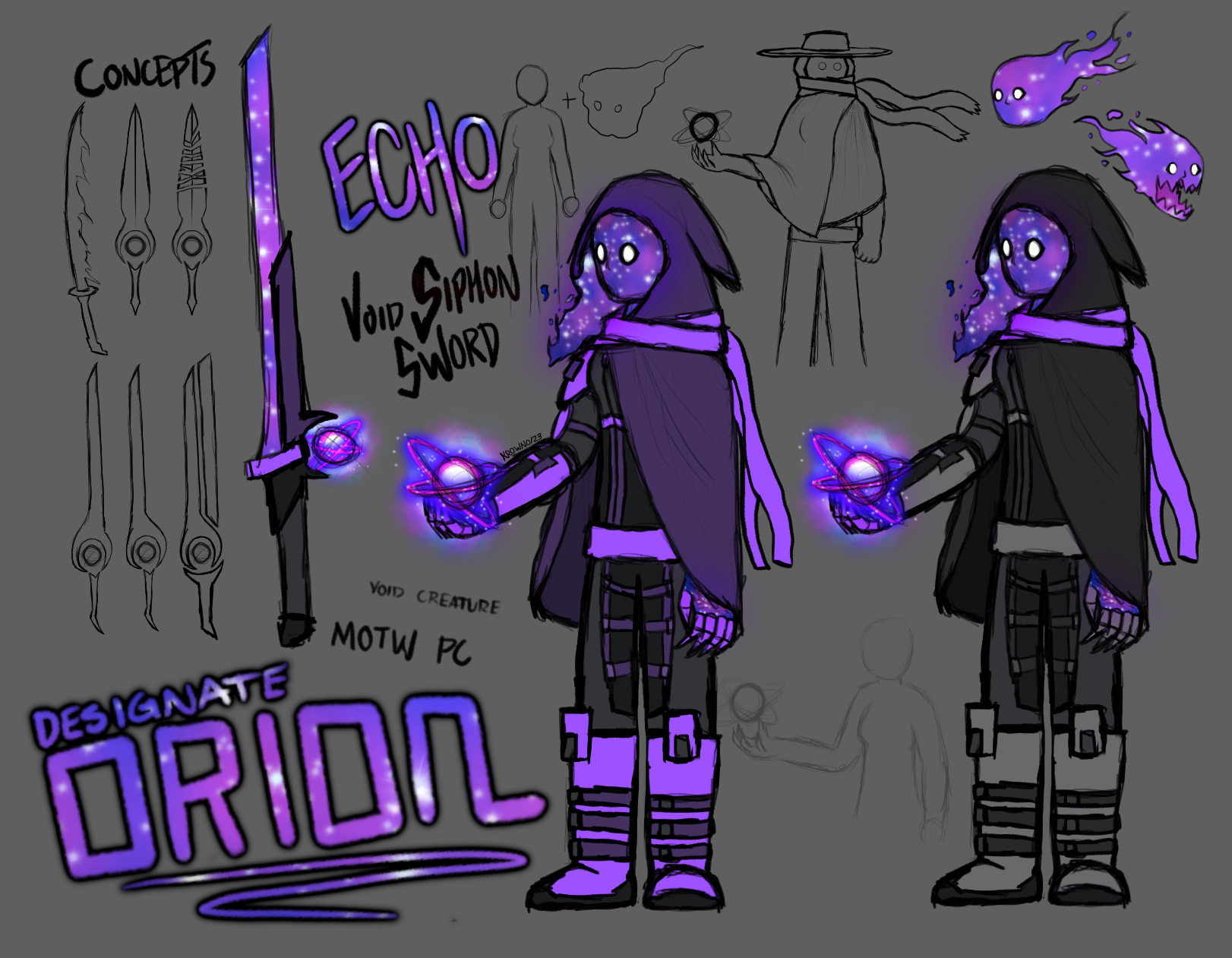 Orion: Design and Reference Sheet (Procreate, 2023)