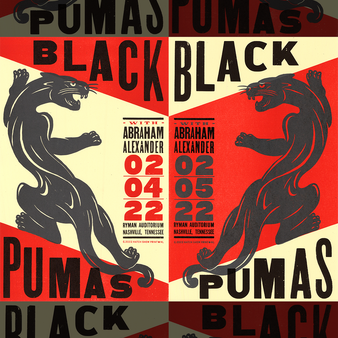 Black and outlet gold pumas poster