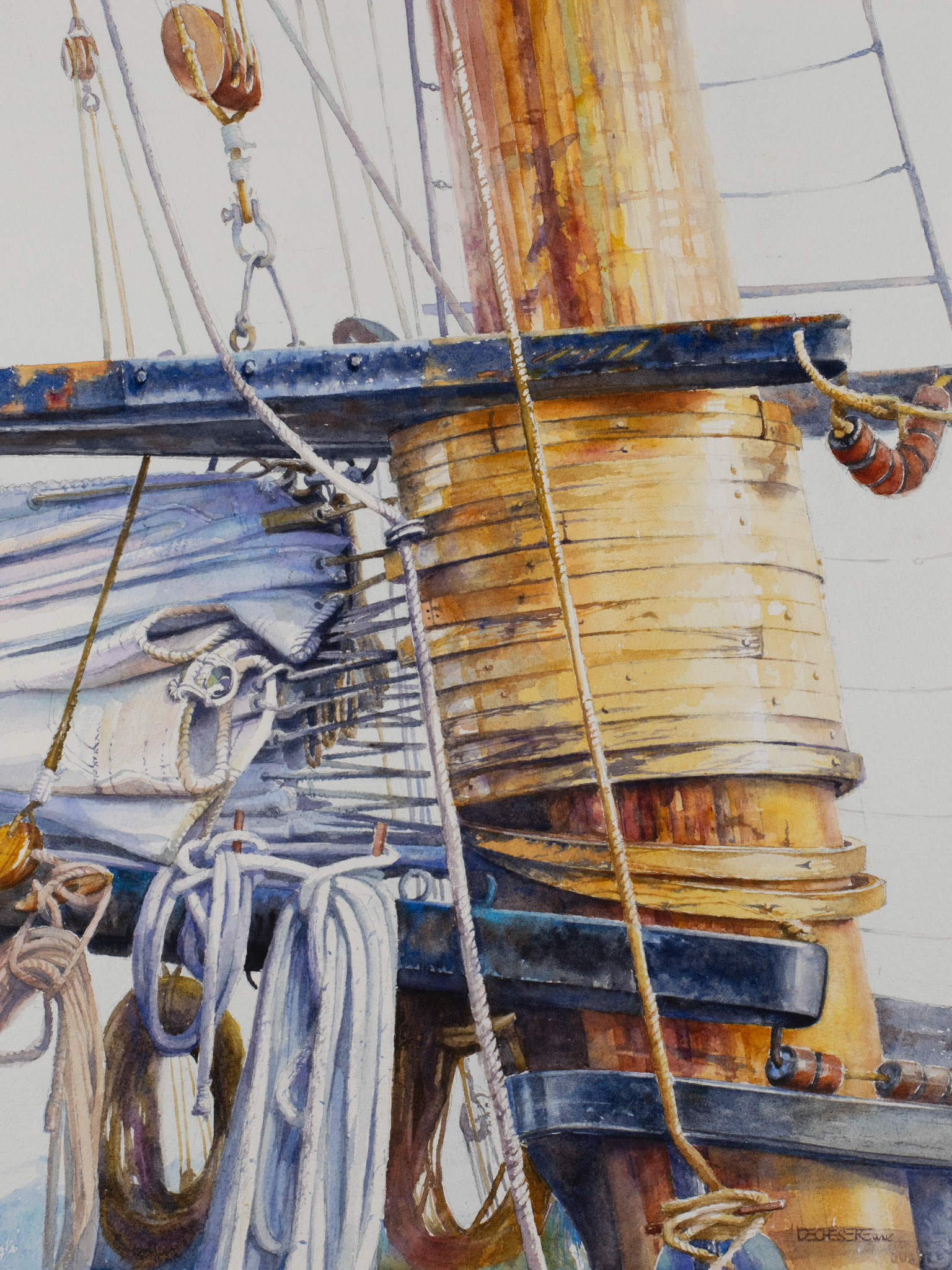 Pride of Baltimore II  - Watercolor