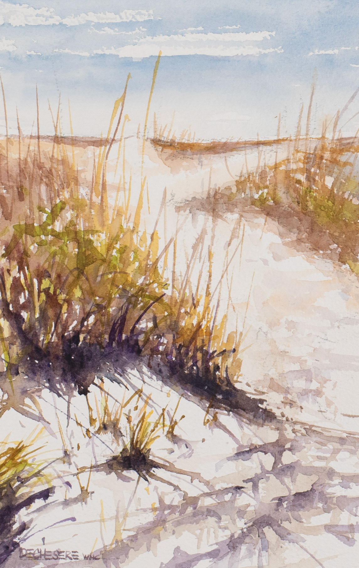 Wrightsville Dunes - Watercolor