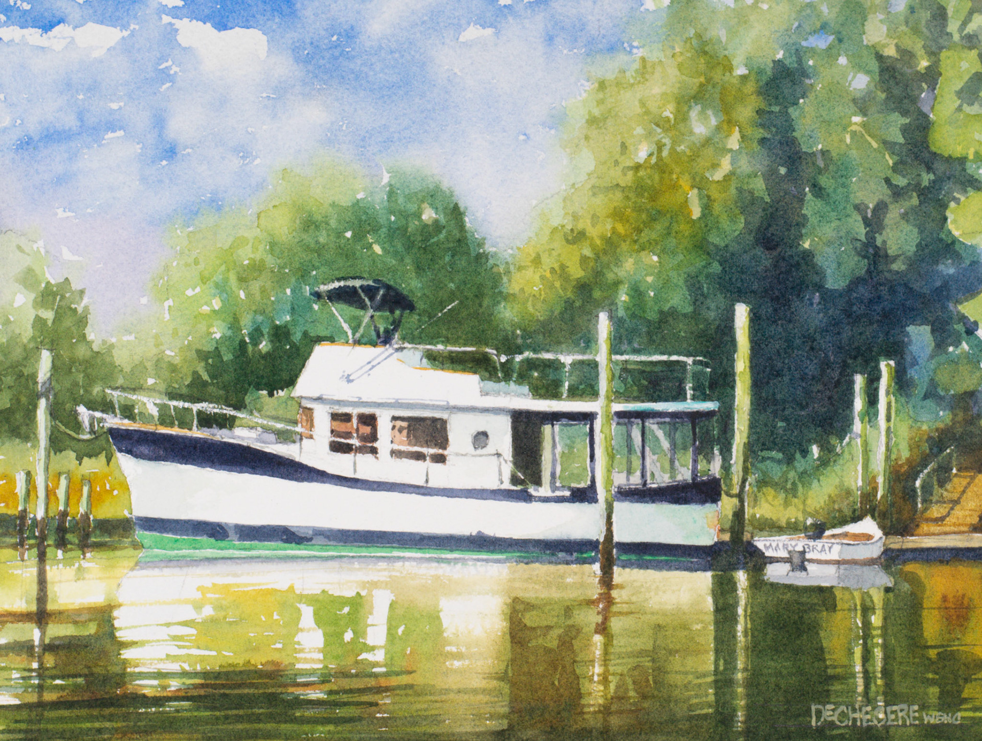 Whiskey Trawler - Watercolor