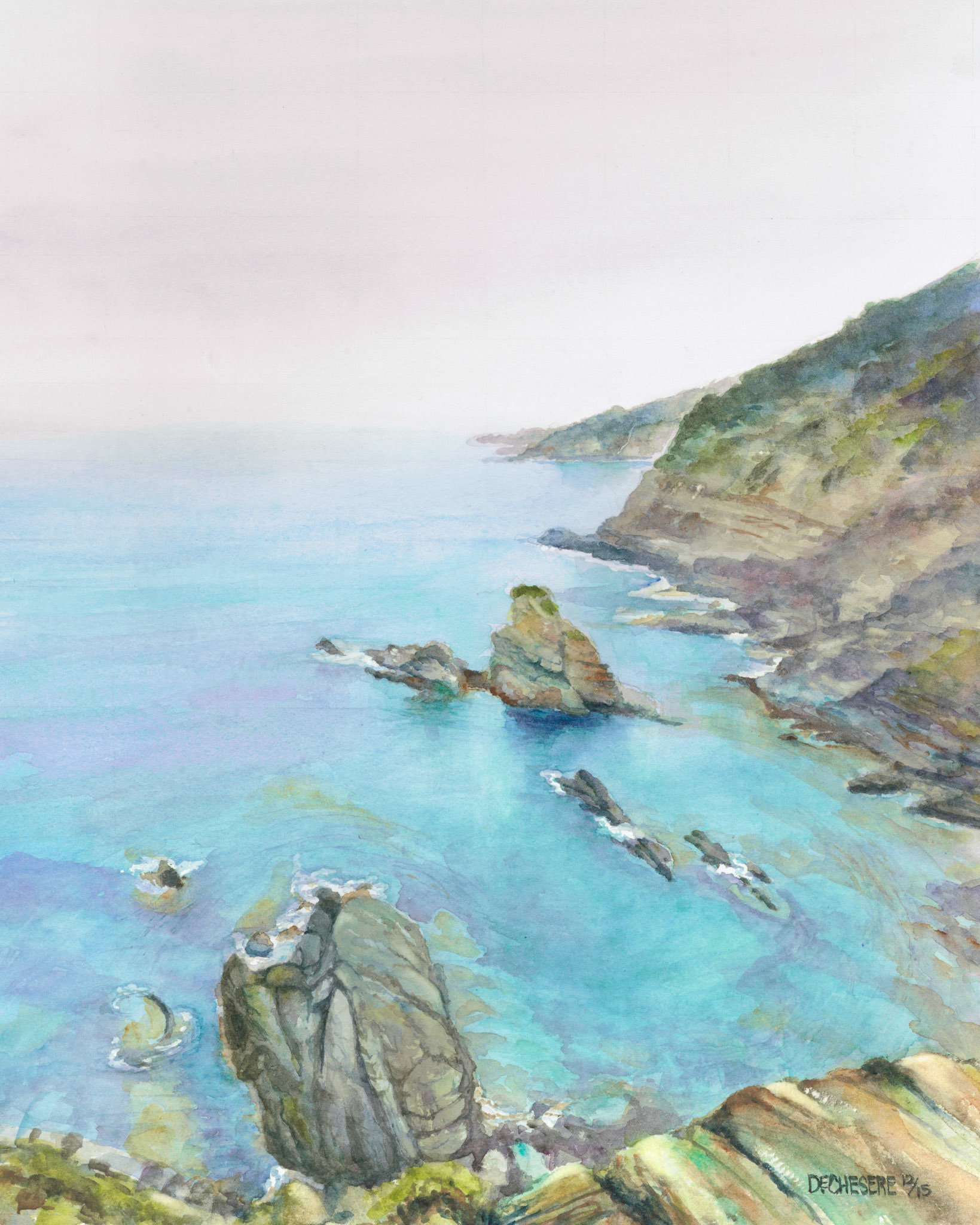 Ile de Porquerolle - Watercolor
