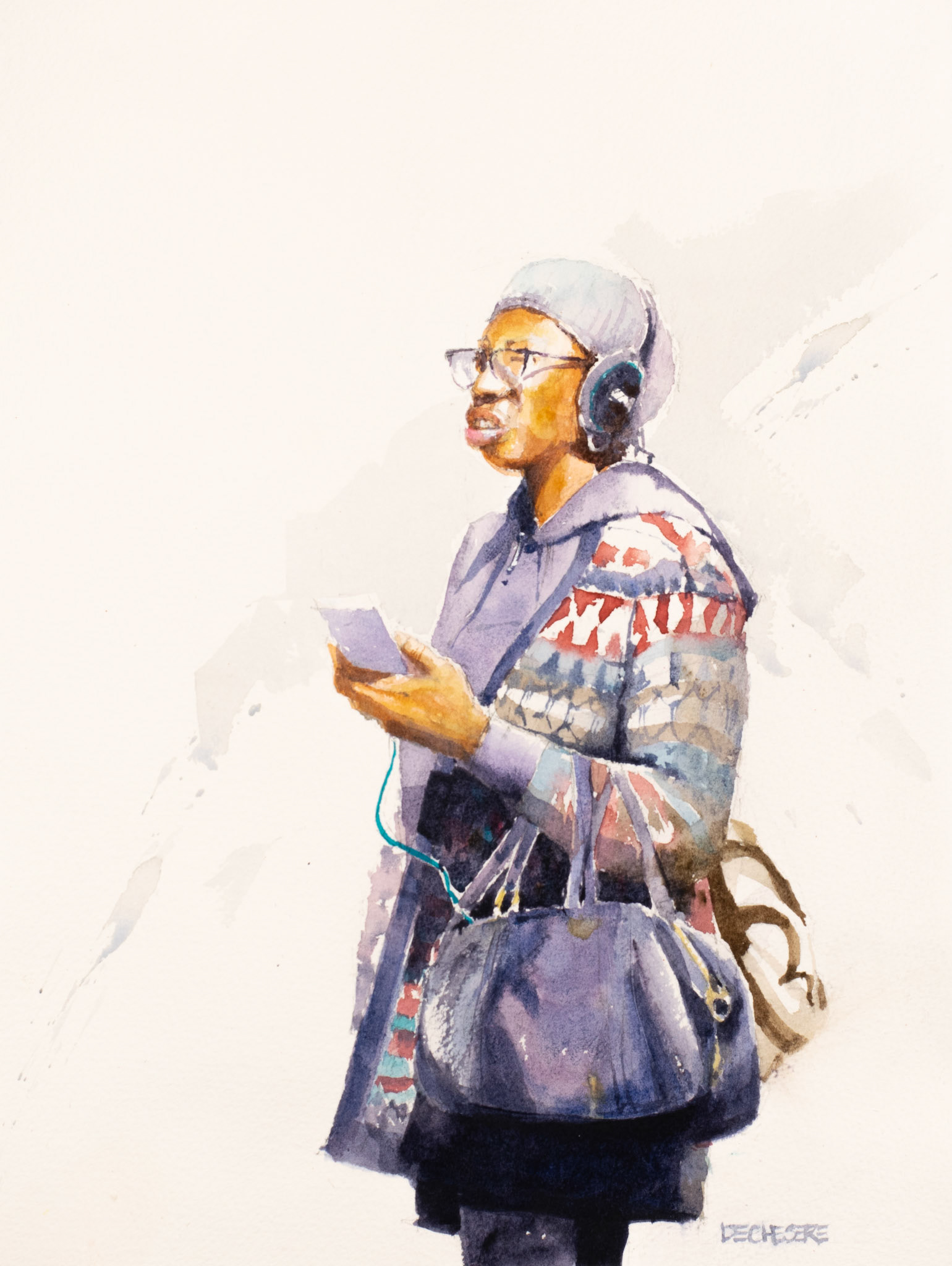 New York Girl - Watercolor