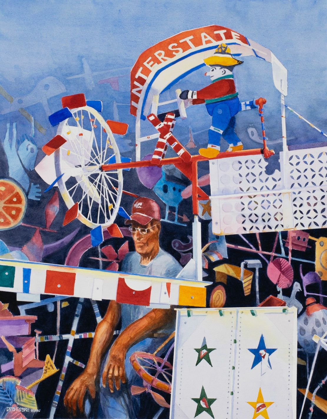 Inside the Mind of Vollis Simpson - Watercolor