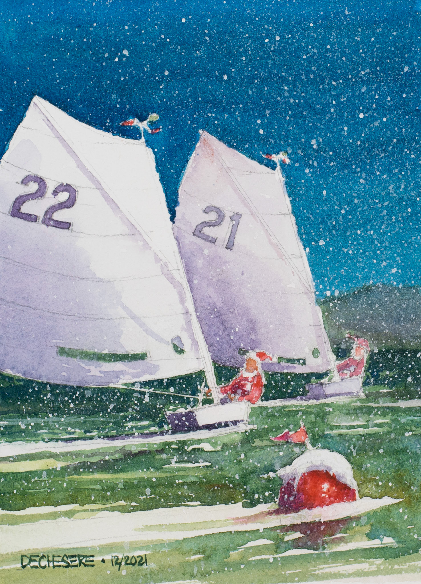 Leaving 21 Behind - Watercolor