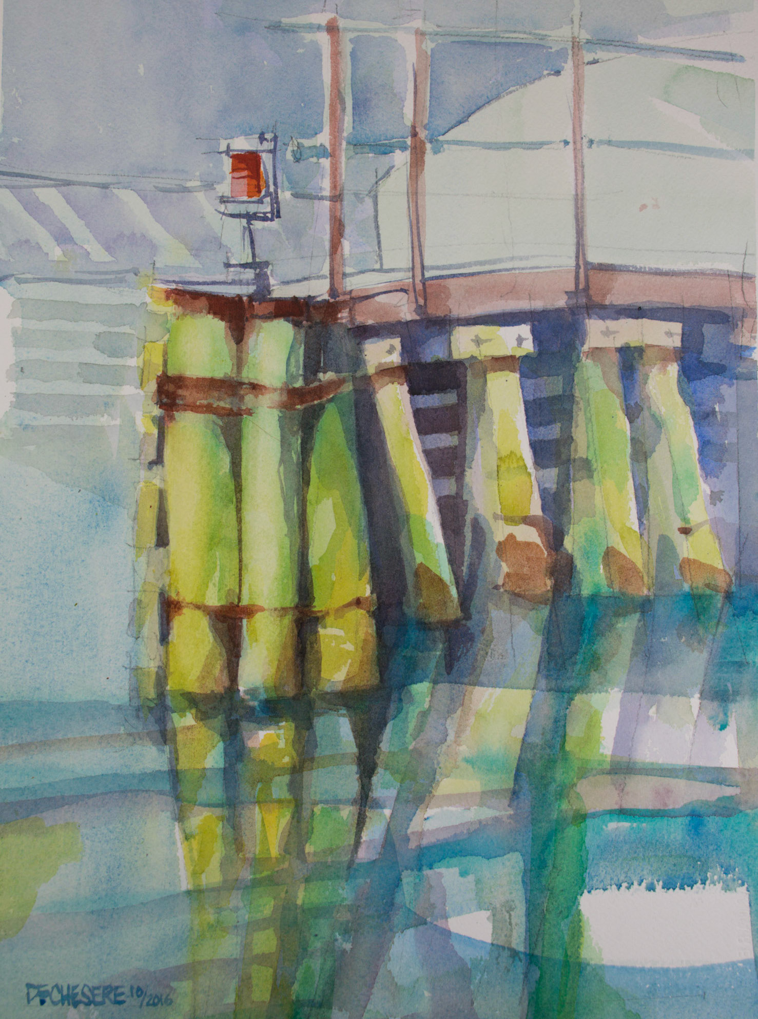 Waiting for Opening - Watercolor