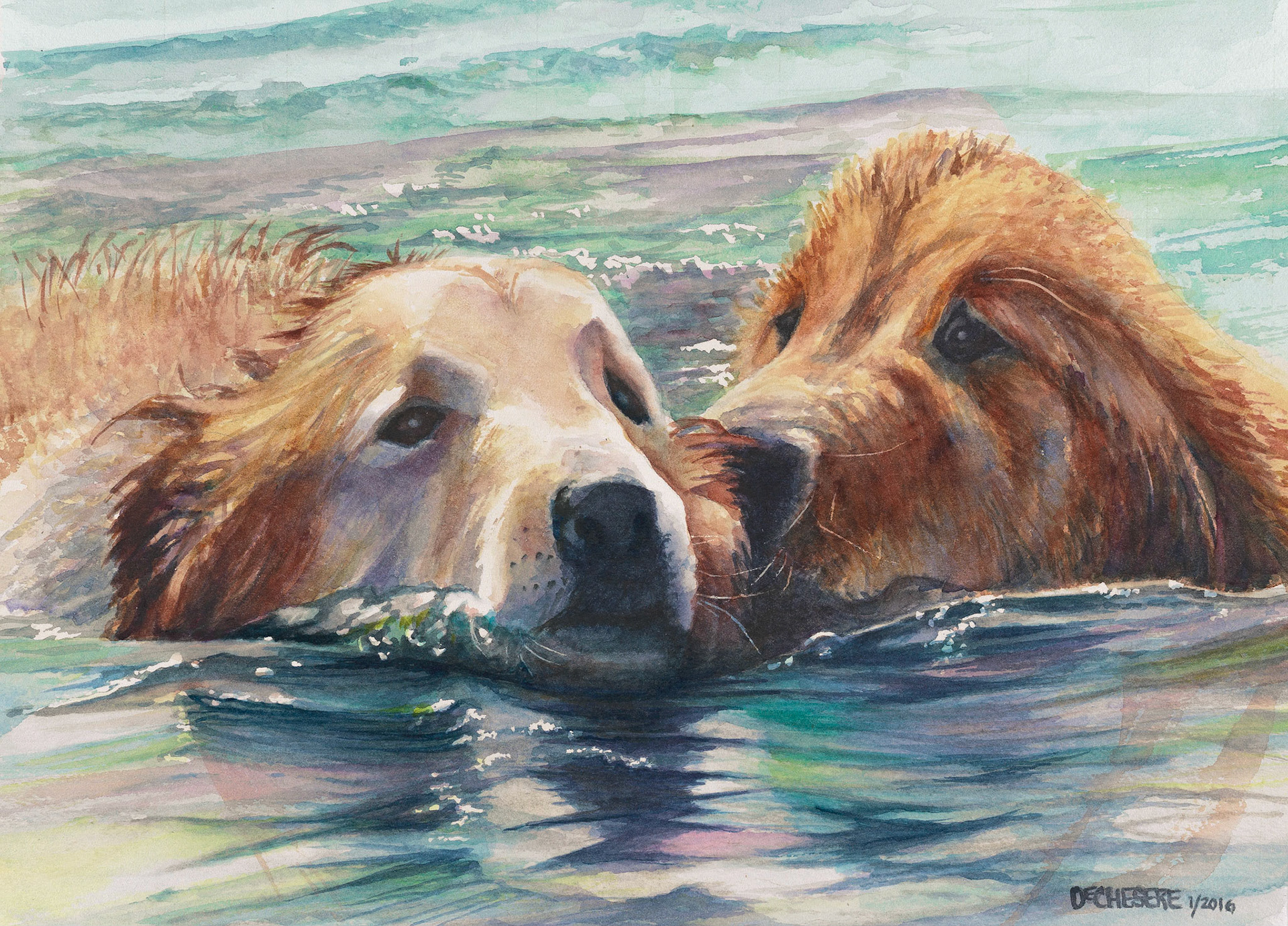 Come On, You Can Do It! - Watercolor