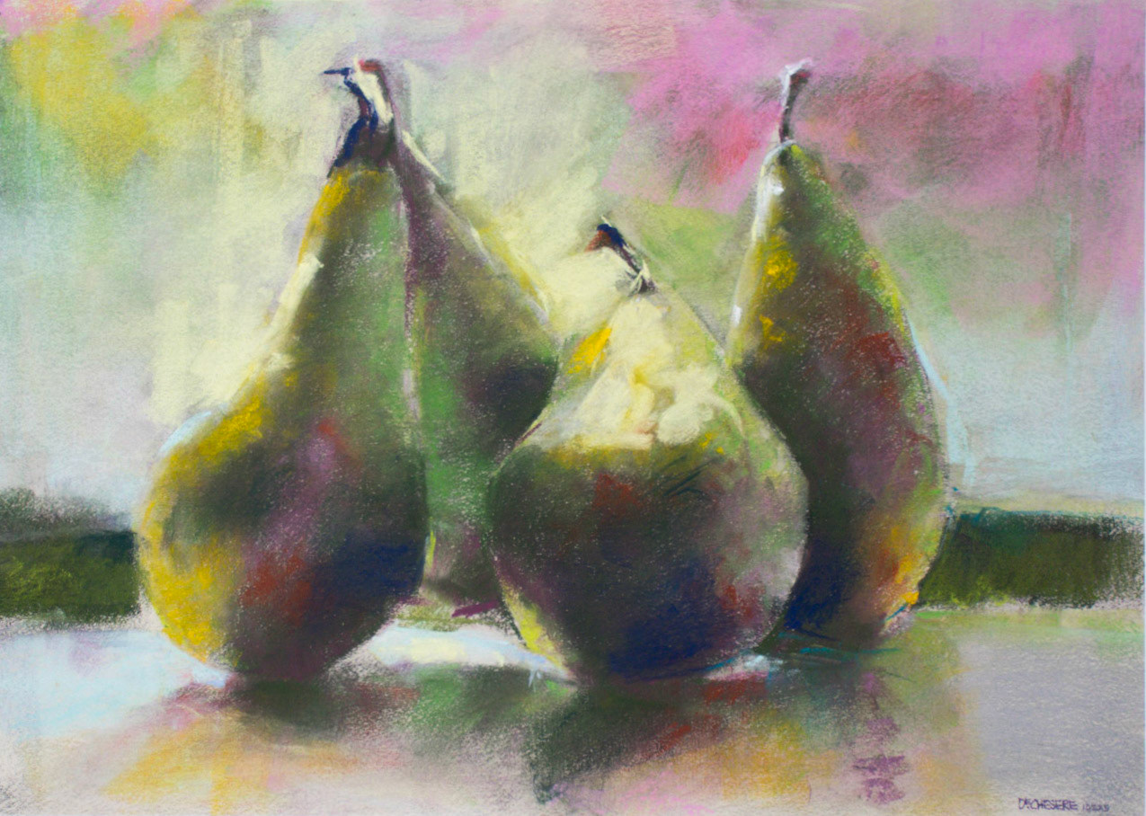 Four Pears - Pastel