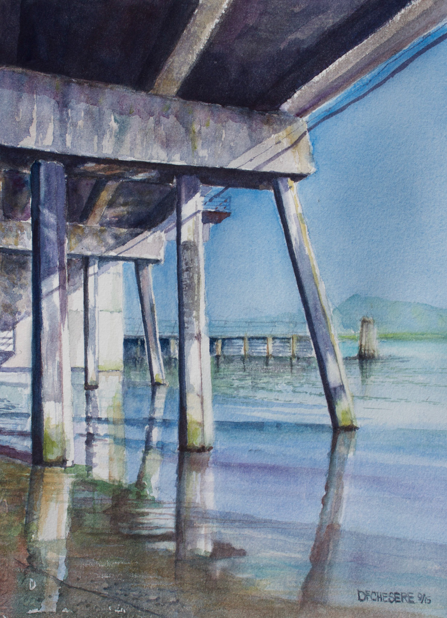 Su le Pont - Watercolr