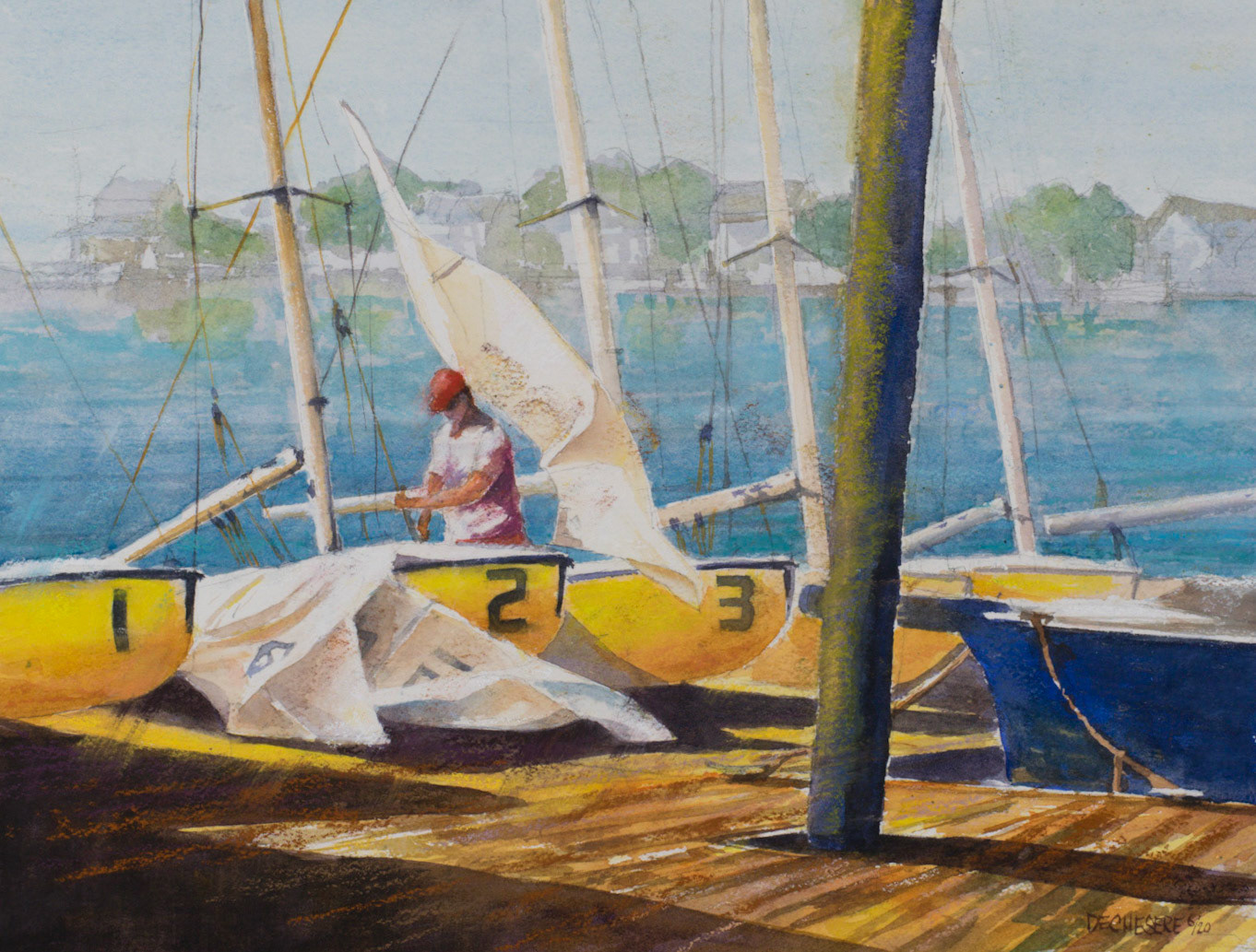 After the Race - Watercolor