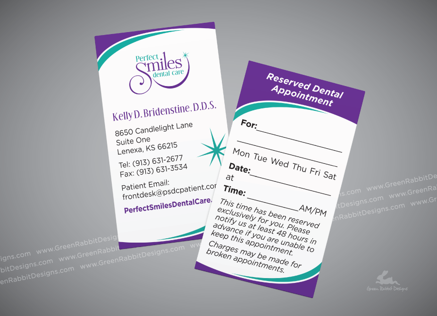 Appointment Cards for Dentist