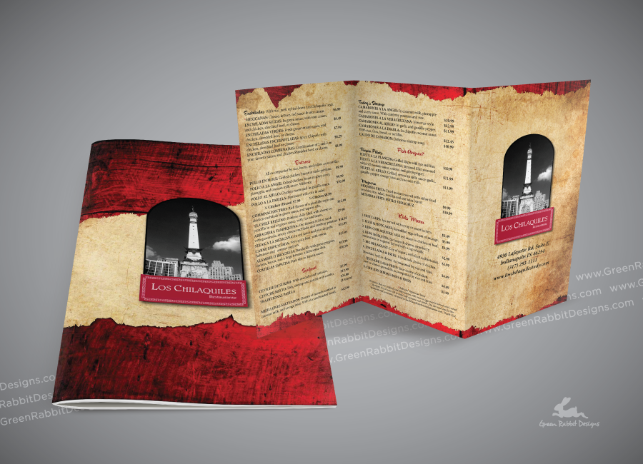 Menus for Rustic Mexican Restaurant