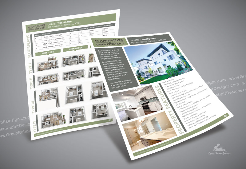 Real Estate Flyer for Townhomes