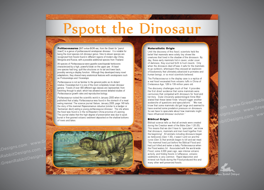 Informational Sign for Exhibit