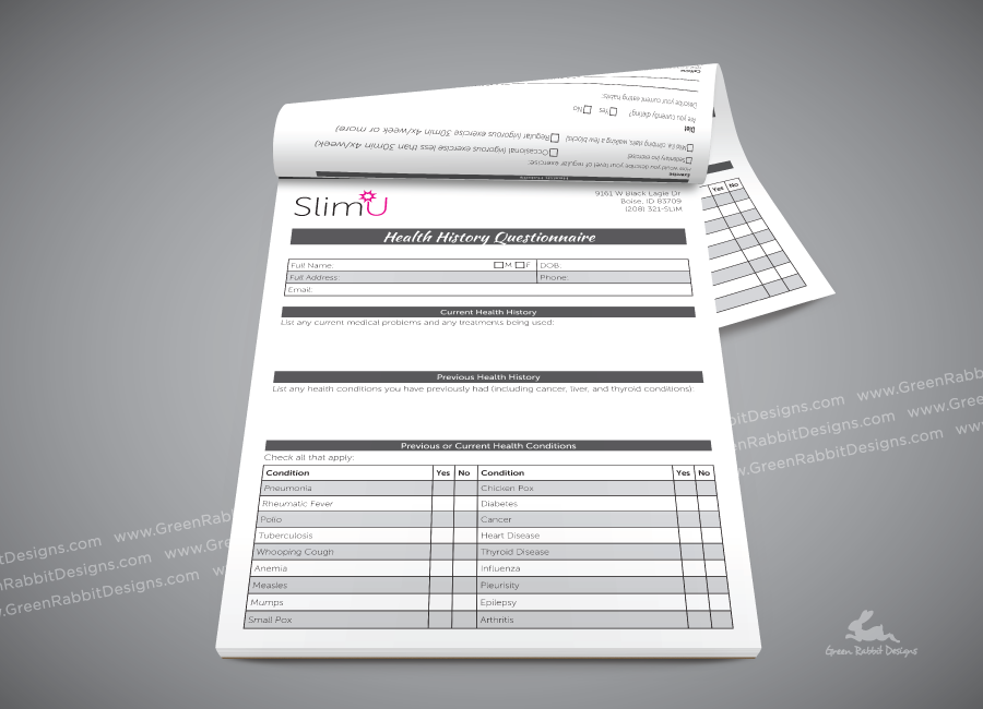 Letterhead Forms for Cosmetic Laser Clinic