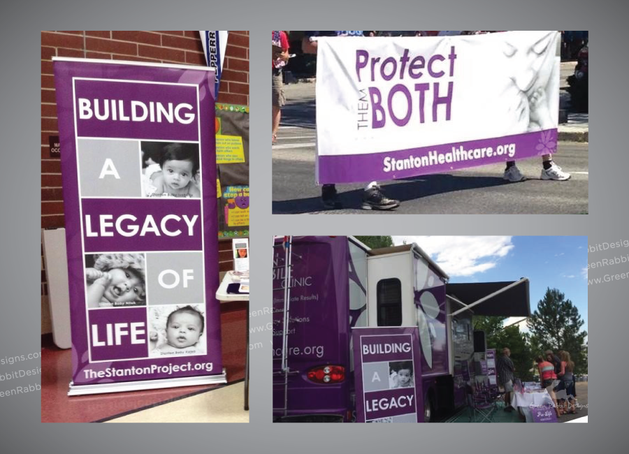 Banners for Women's Clinic Fundraiser