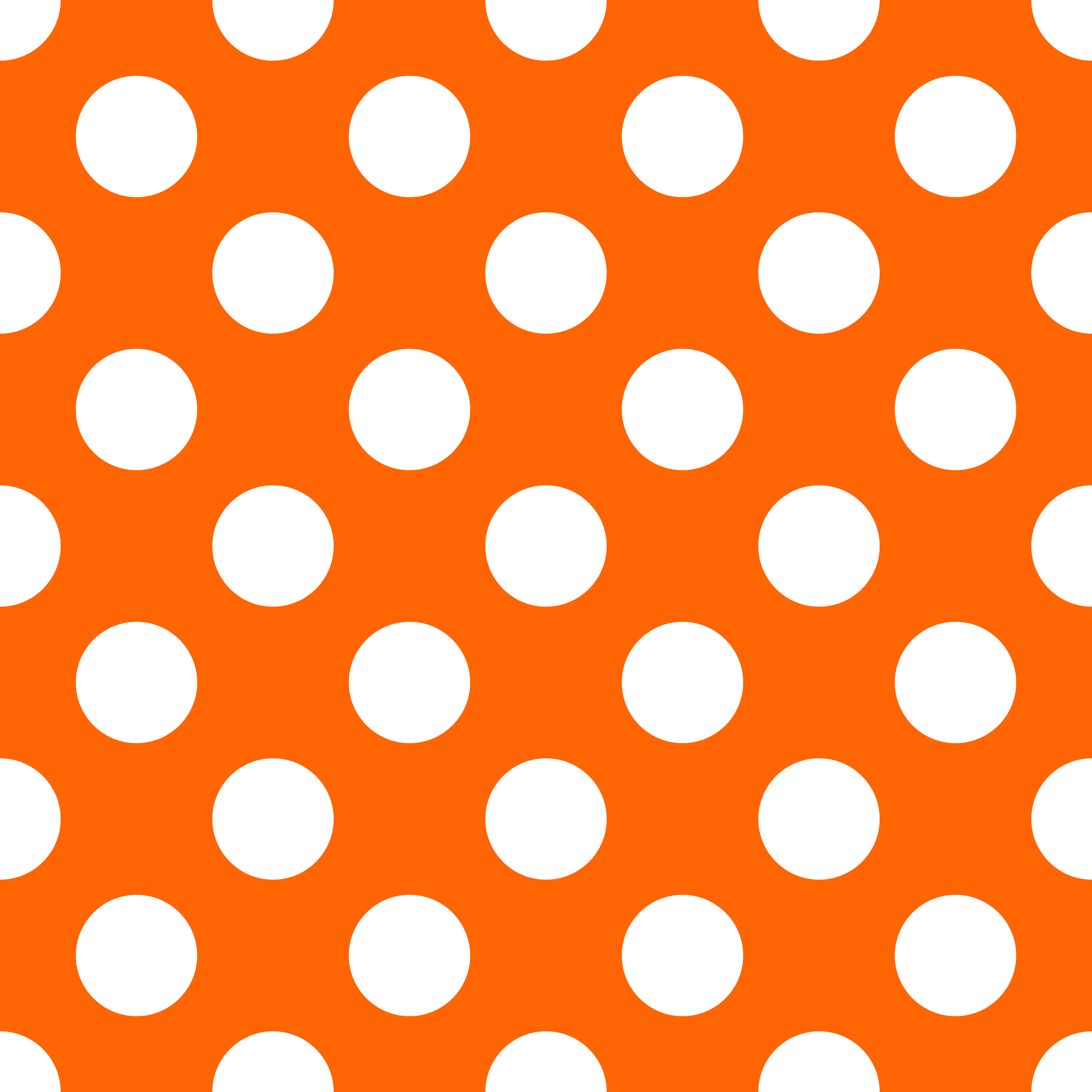 CRD00009 White Polka Dot on Bright Orange by Claudia Roberts | CR Pattern Designs © All Rights Reserved