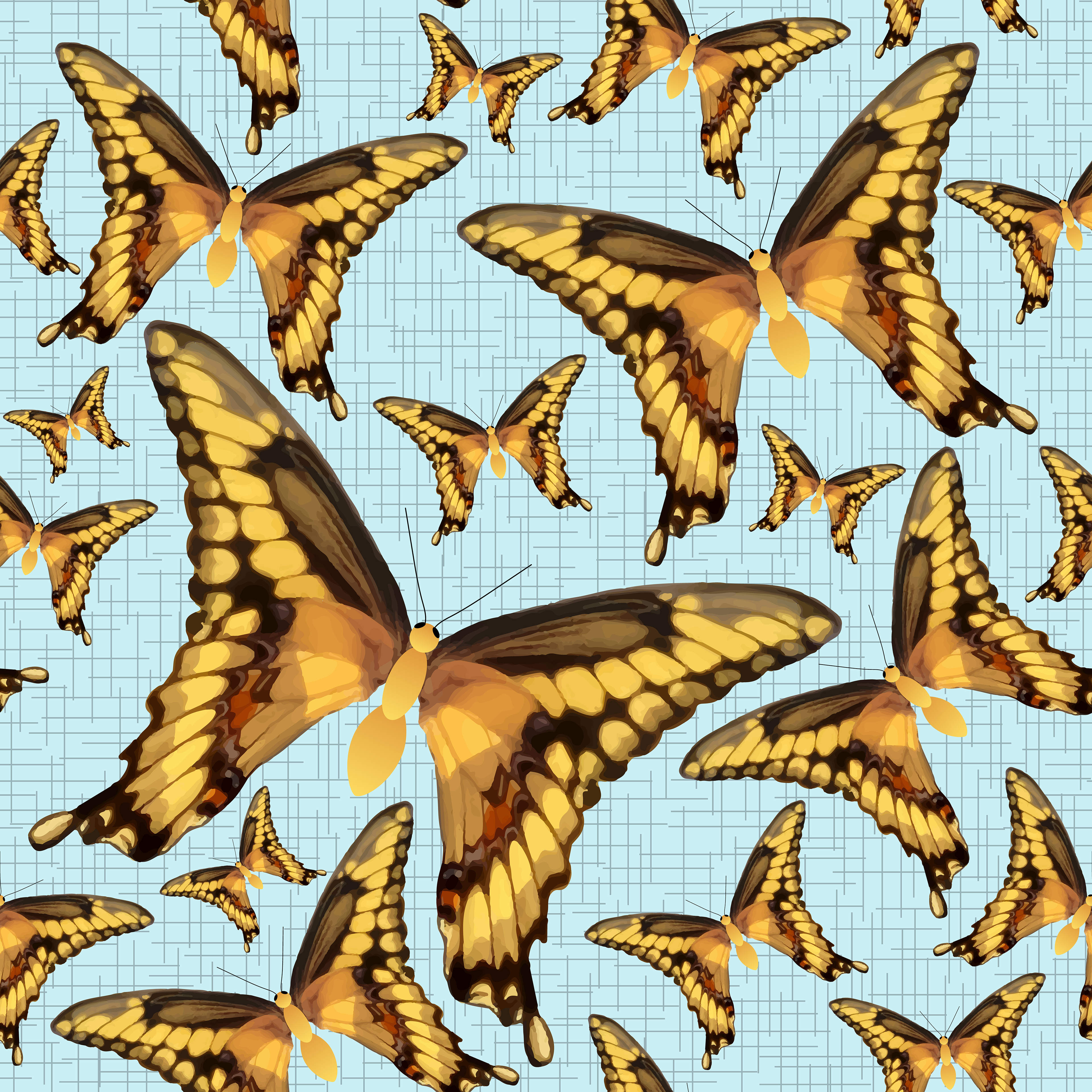 CRD00093 Giant Swallowtail Butterfly Release by Claudia Roberts | CR Pattern Designs © All Rights Reserved