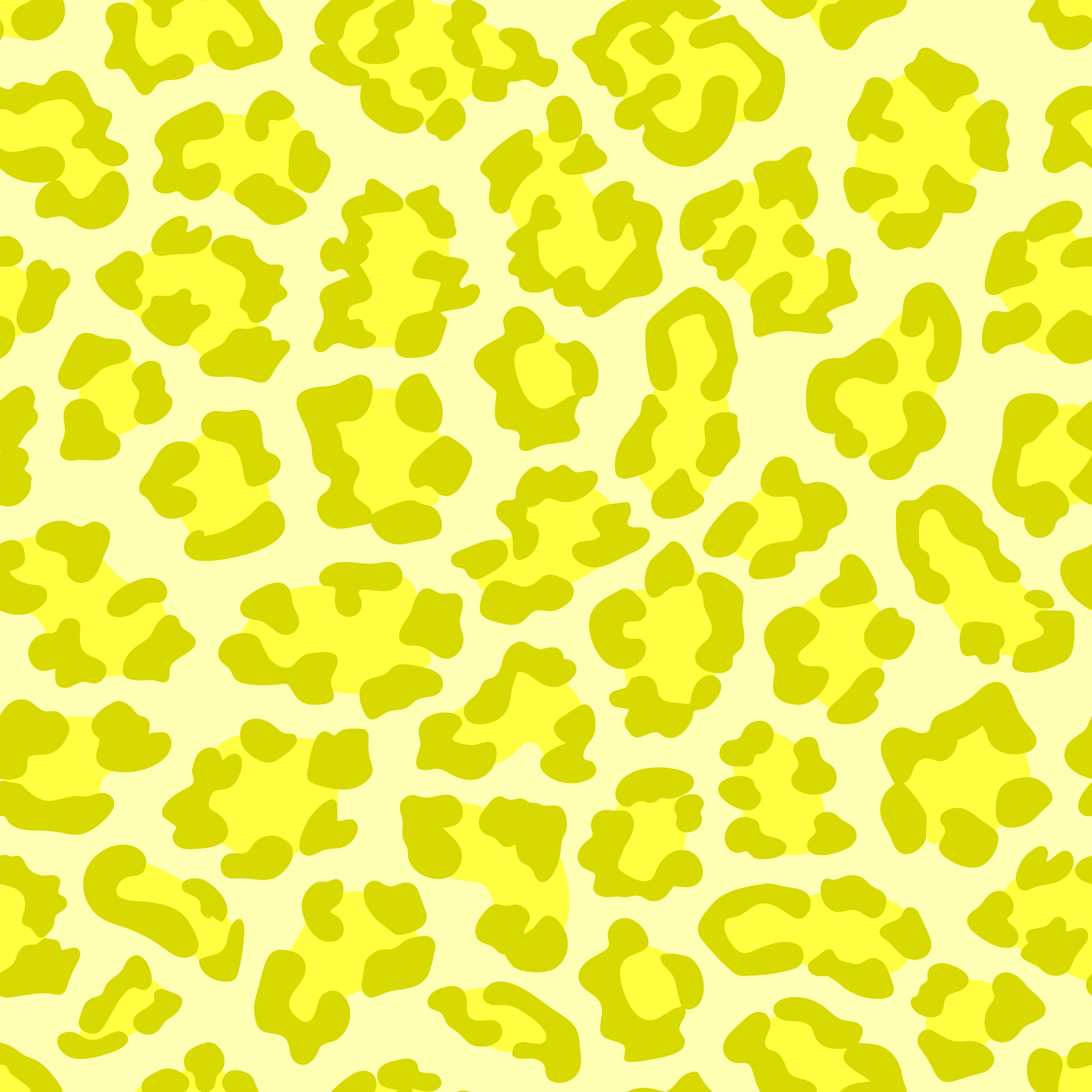 CRD00017 Yellow Leopard Print Tone on Tone Pattern by Claudia Roberts | CR Pattern Designs © All Rights Reserved