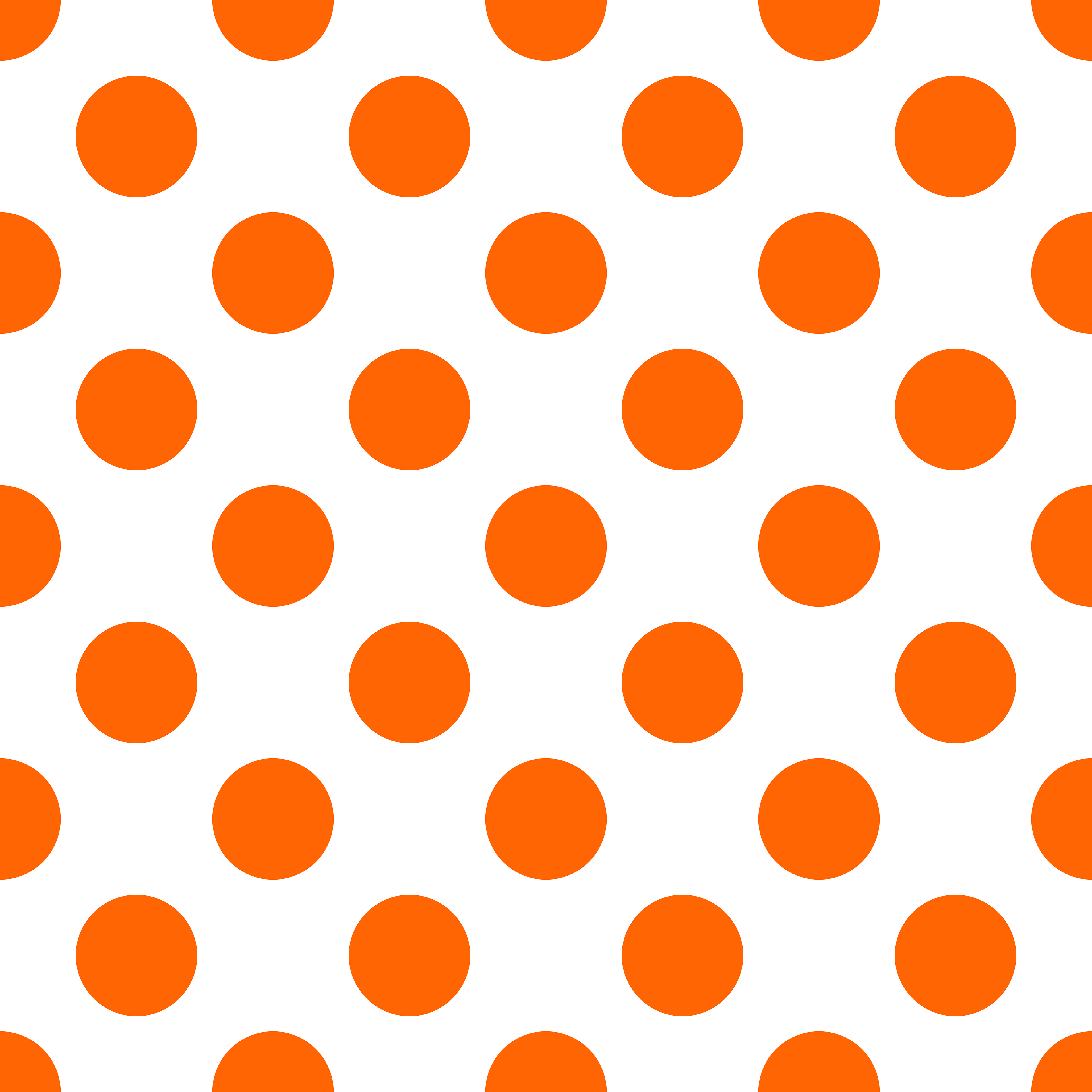 CRD00002 Bright Orange Polka Dot by Claudia Roberts | CR Pattern Designs © All Rights Reserved
