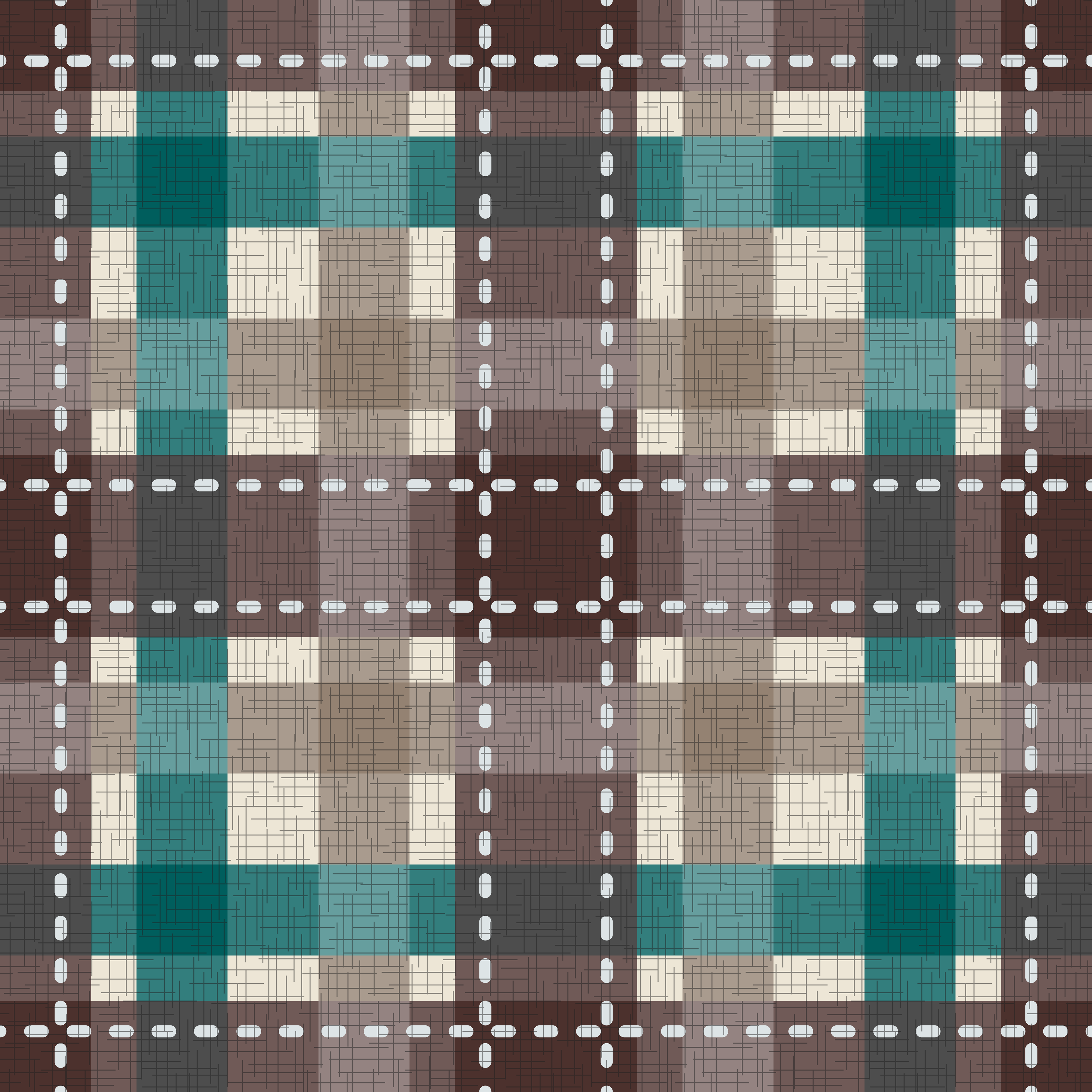CRD00162 Plaid Coordinate for East Fork: Night Swim and Molasses by Claudia Roberts | CR Pattern Designs © All Rights Reserved