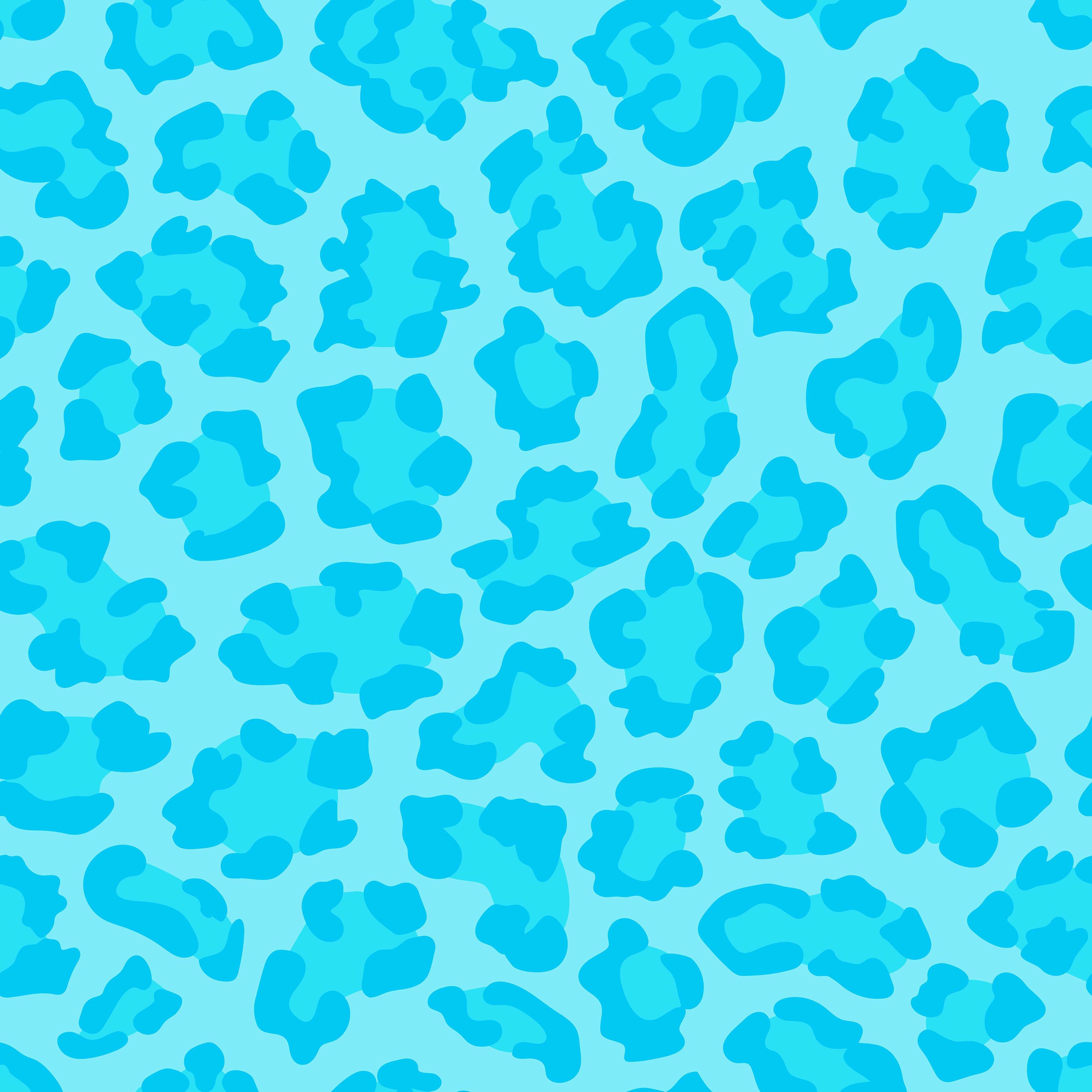 CRD00067 Turquoise Tone on Tone Leopard Print Pattern by Claudia Roberts | CR Pattern Designs © All Rights Reserved