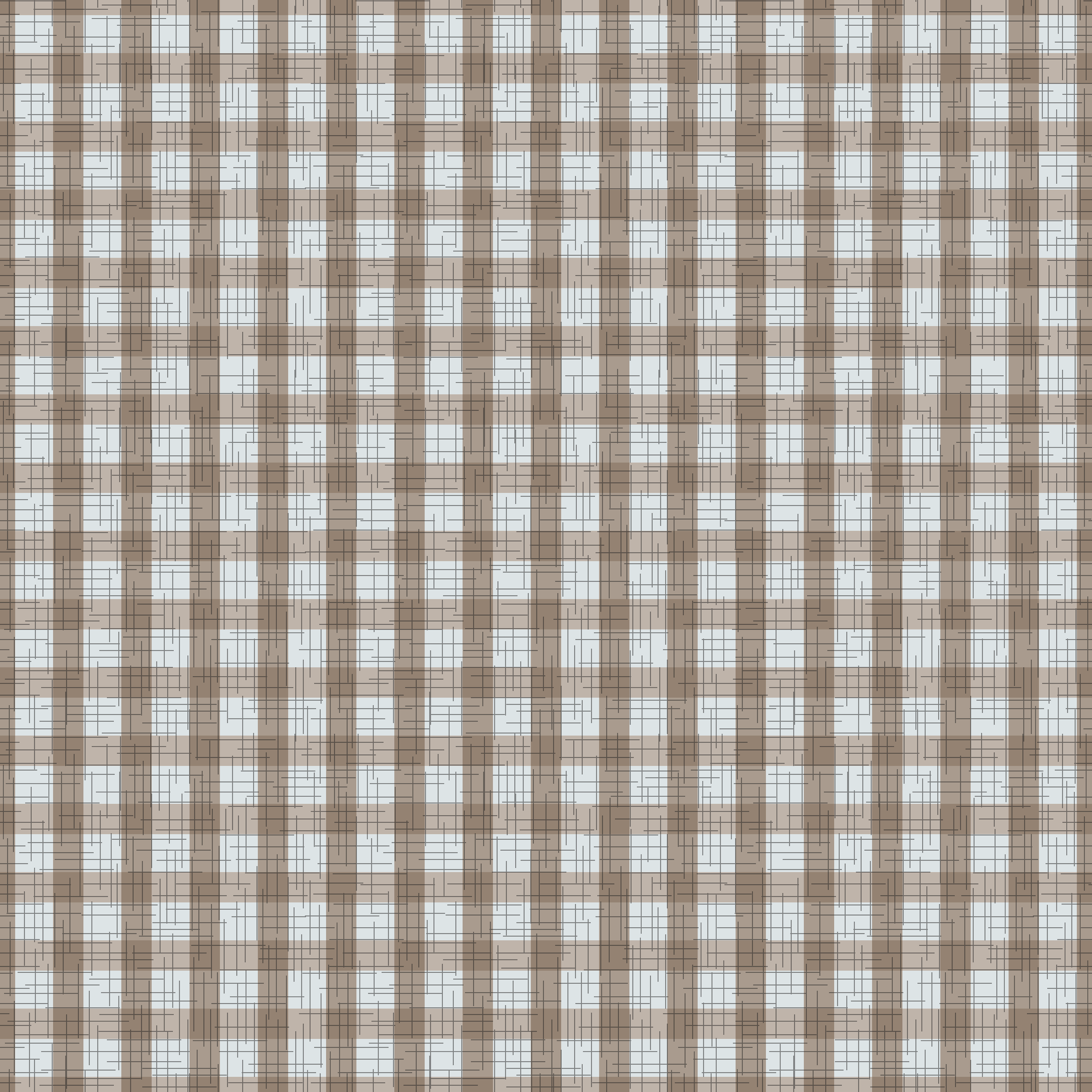 CRD00166 Gingham Plaid Morel and Eggshell Coordinate for East Fork: Night Swim and Molasses by Claudia Roberts | CR Pattern Designs © All Rights Reserved
