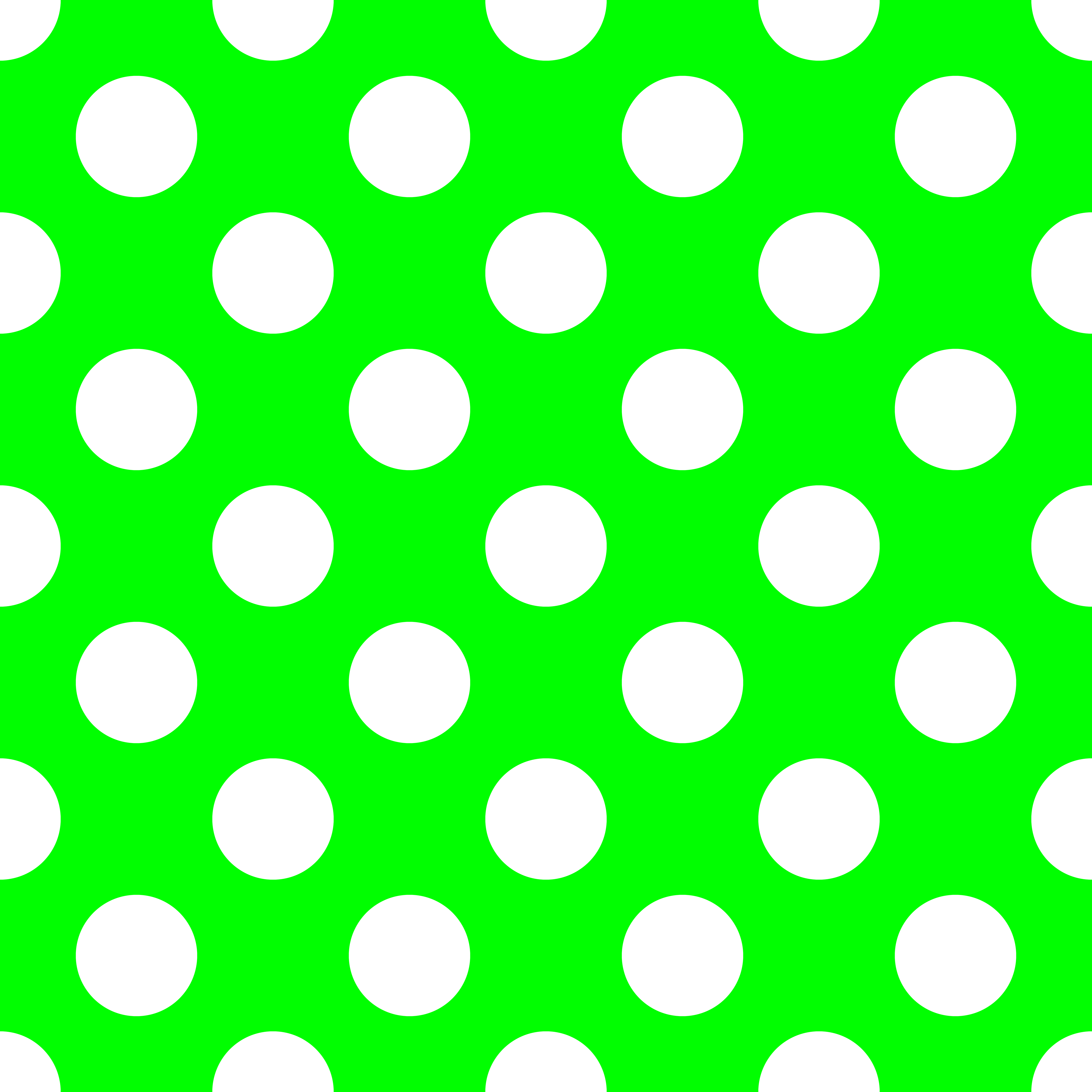 CRD00011 White Polka Dot on Lime Green by Claudia Roberts | CR Pattern Designs © All Rights Reserved