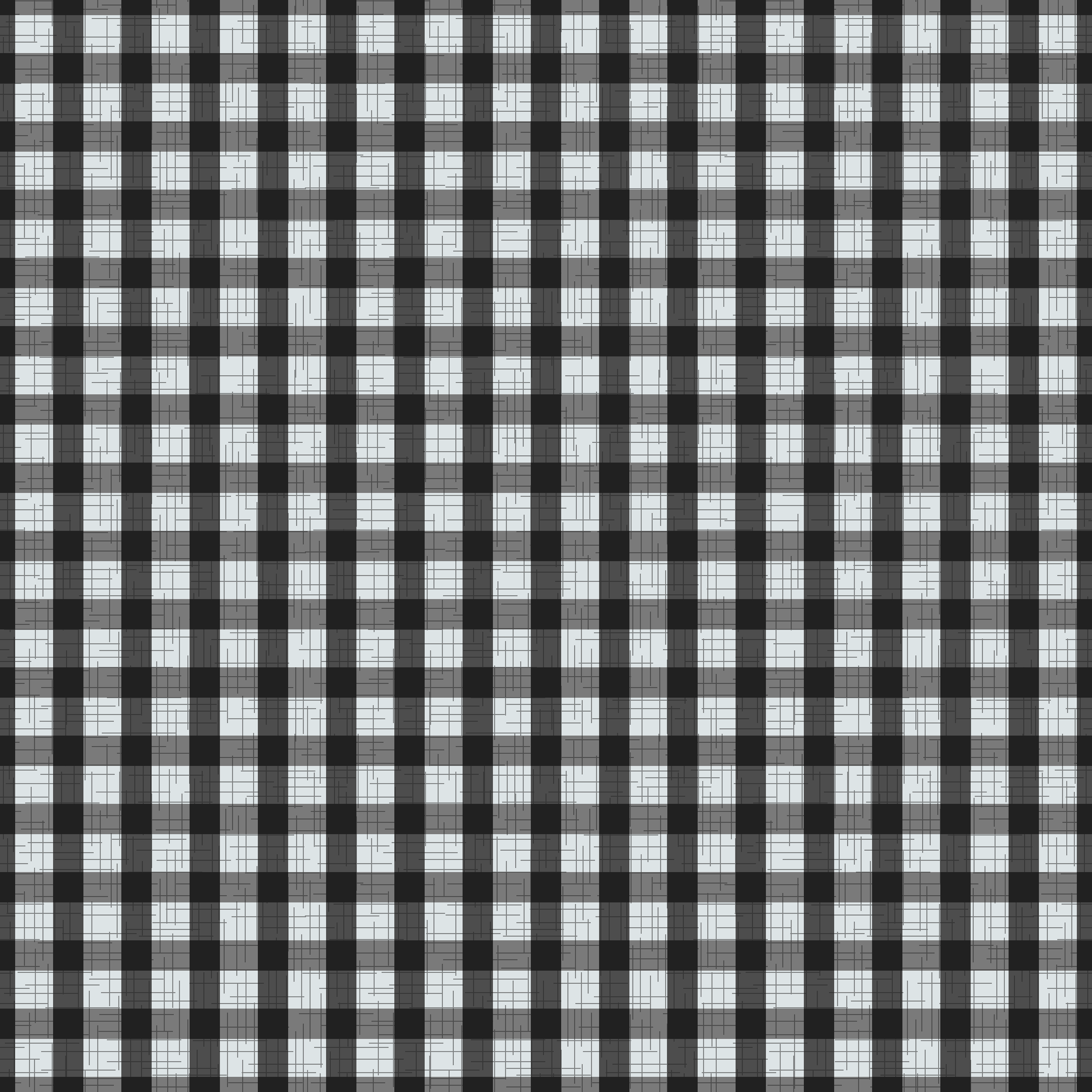 CRD00170 Gingham Plaid Black Mountain and Eggshell Coordinate for East Fork: Night Swim and Molasses by Claudia Roberts | CR Pattern Designs © All Rights Reserved